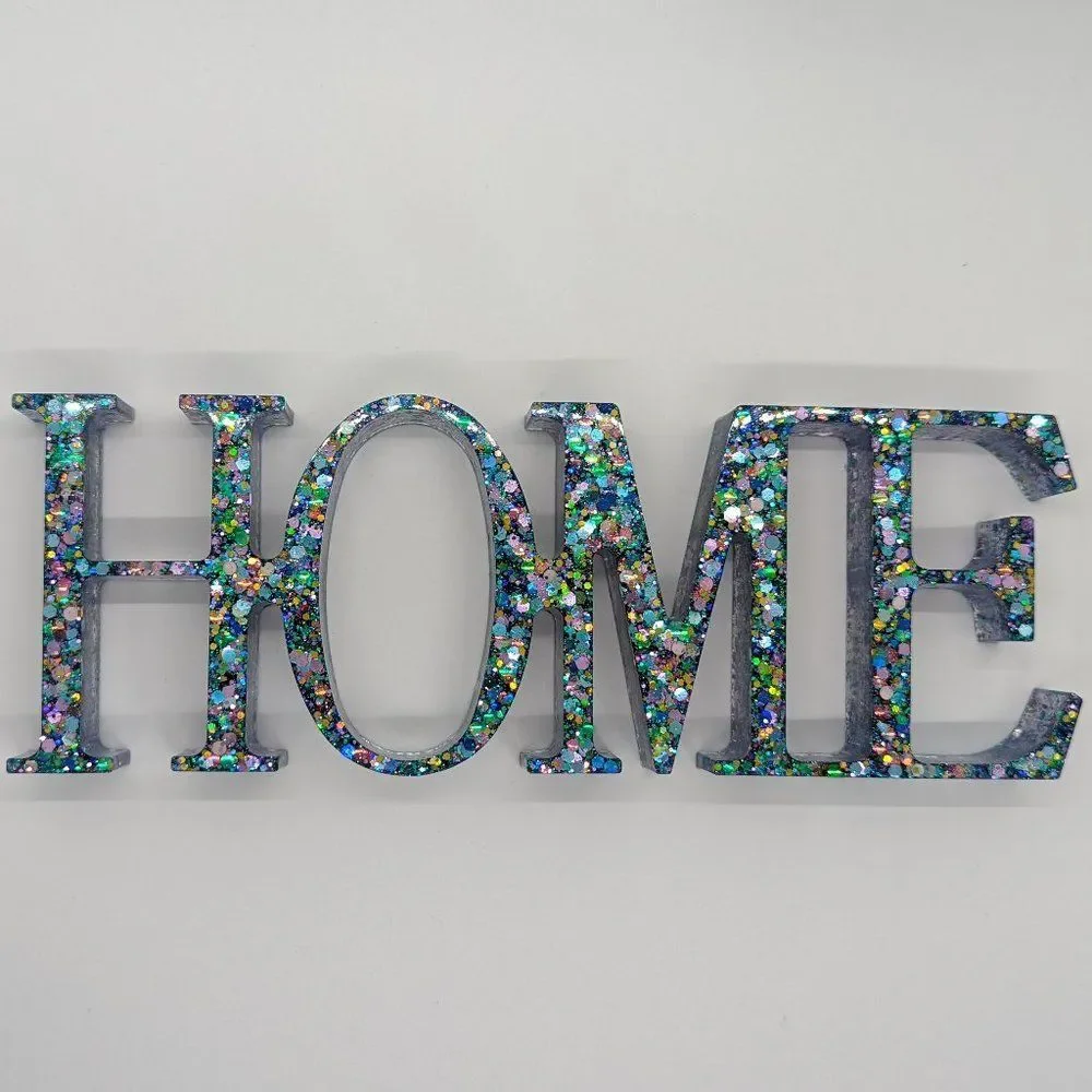 HOME Resin Sign